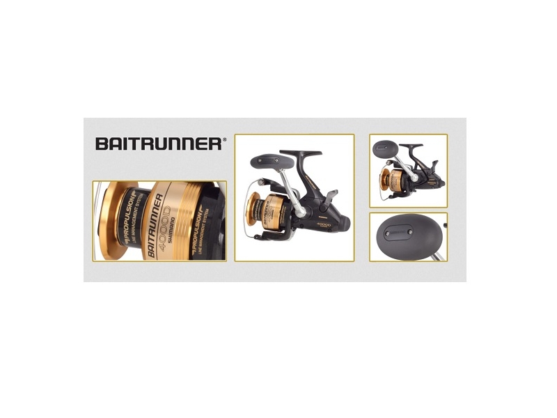 SHIMANO Baitrunner D Saltwater 4.8:1 Spinning Fishing Reel (BTR4000D)